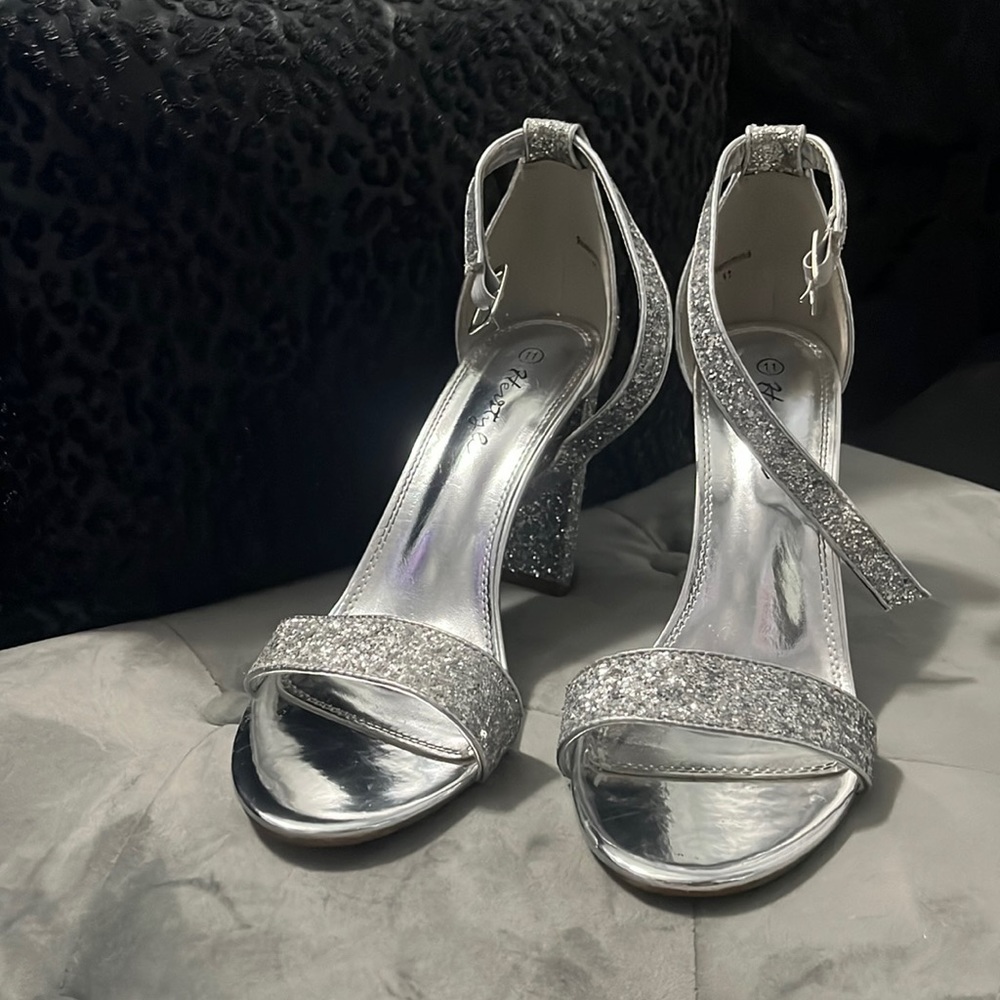 Silver with sparkly